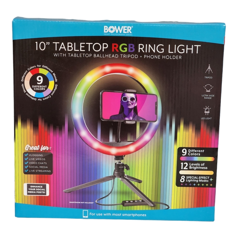 Bower 10" RGB Ring Light - Picture 4 of 5